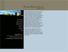 Tablet Screenshot of feinerwolfson.com